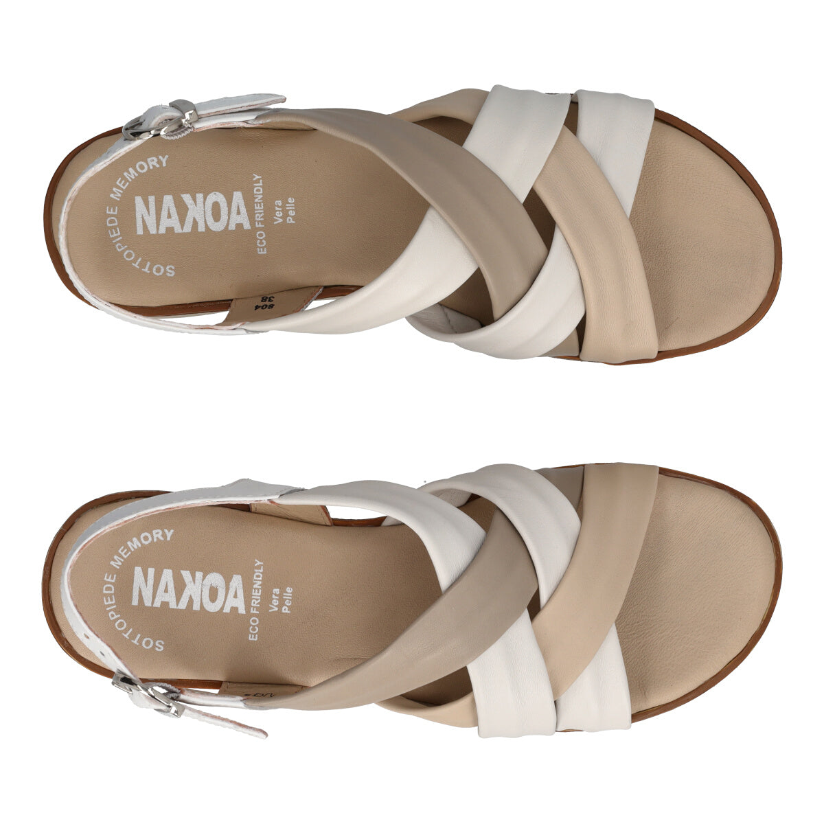 Sandali Donna Bianchi, Beige e Latte