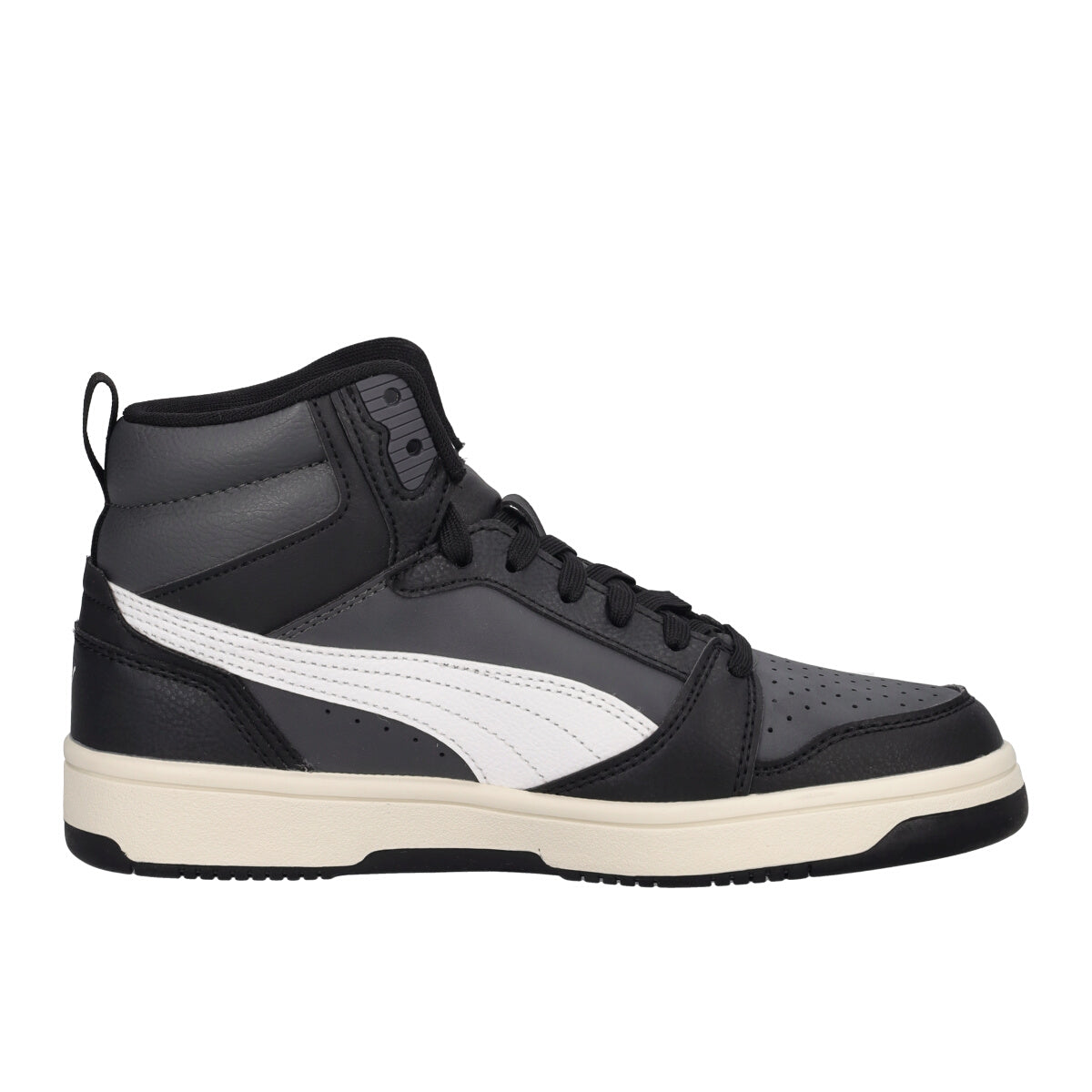 REBOUND V6 MID JR Sneakers Junior Nere e Bianche