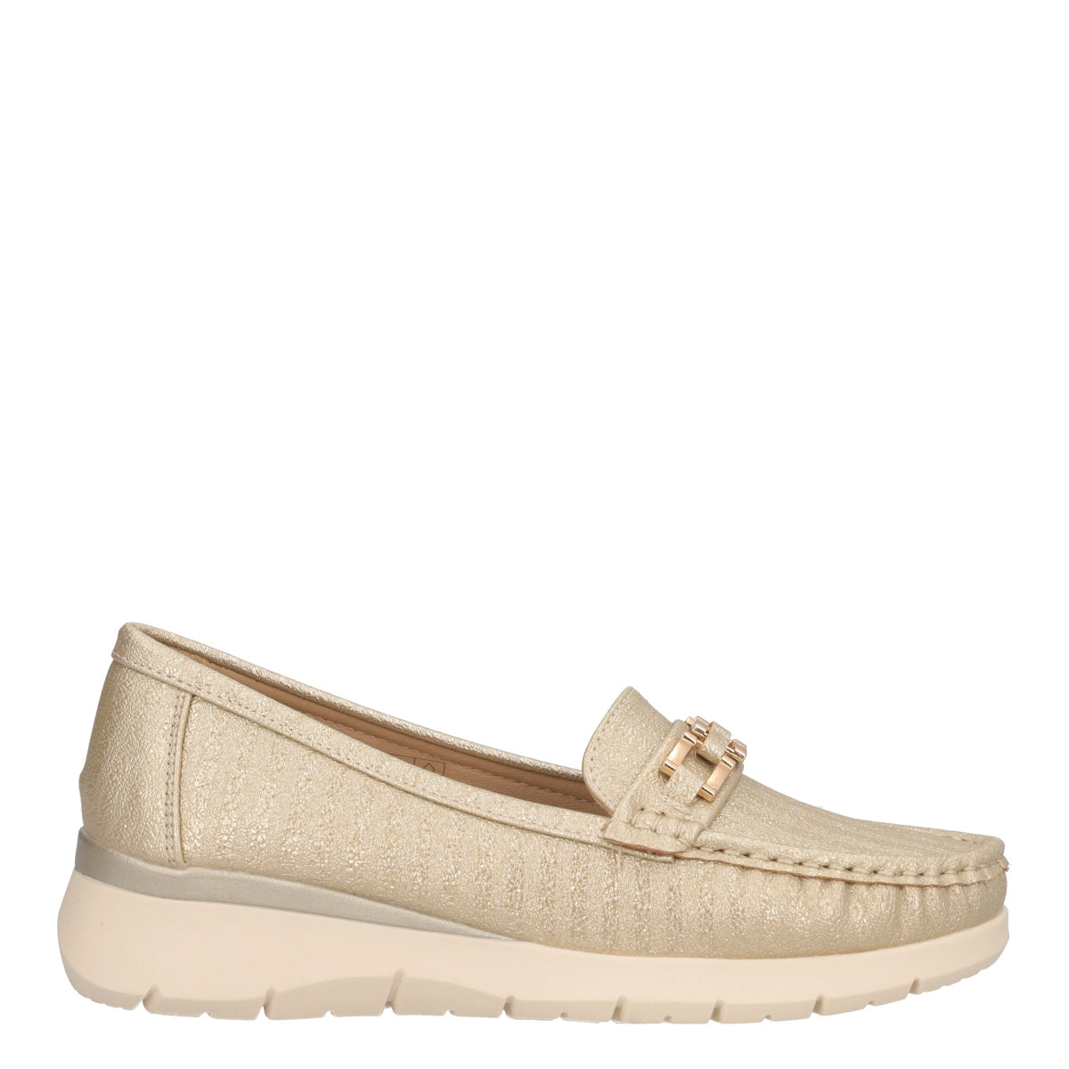 Mocassino Donna Oro