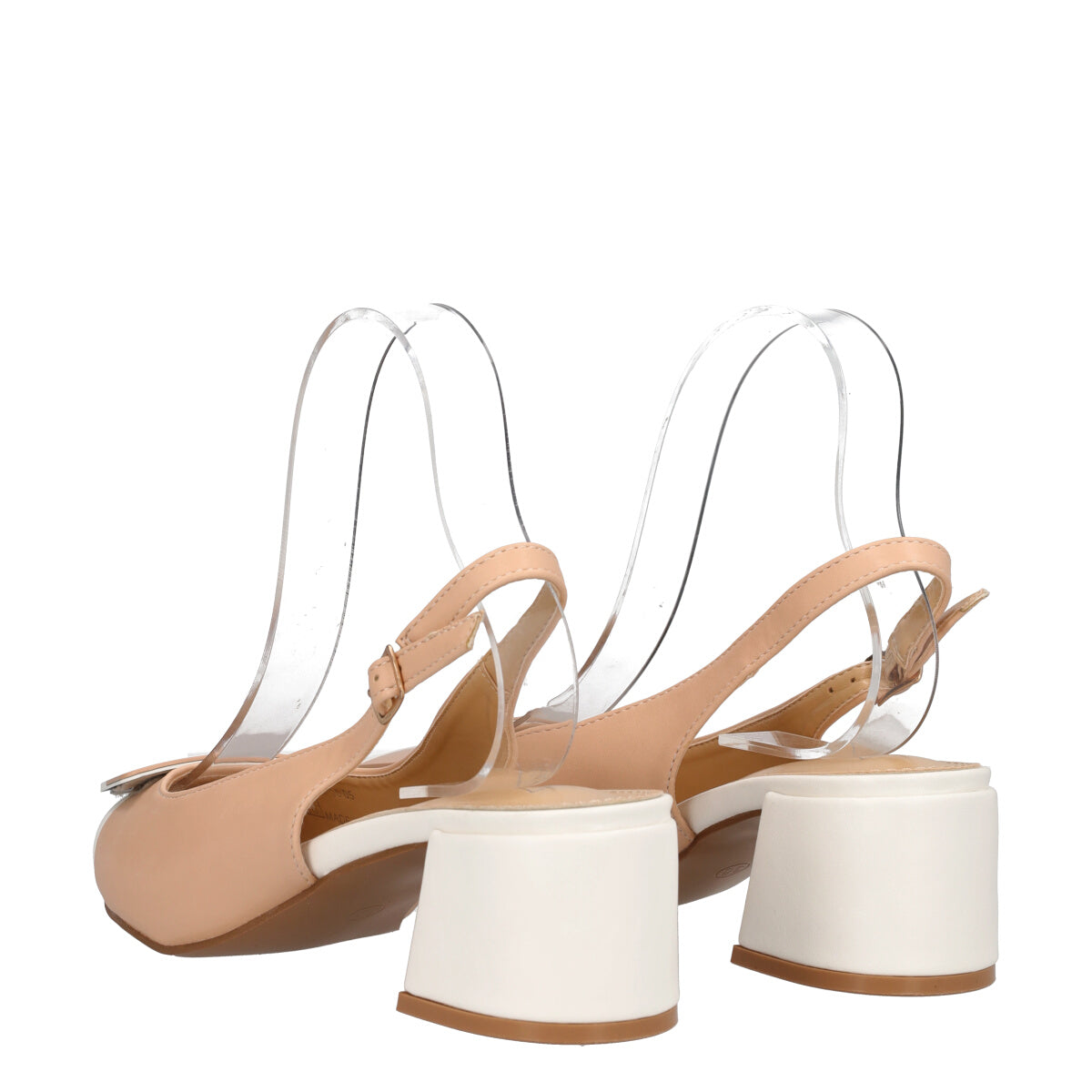 Slingback Donna Nude Bianco