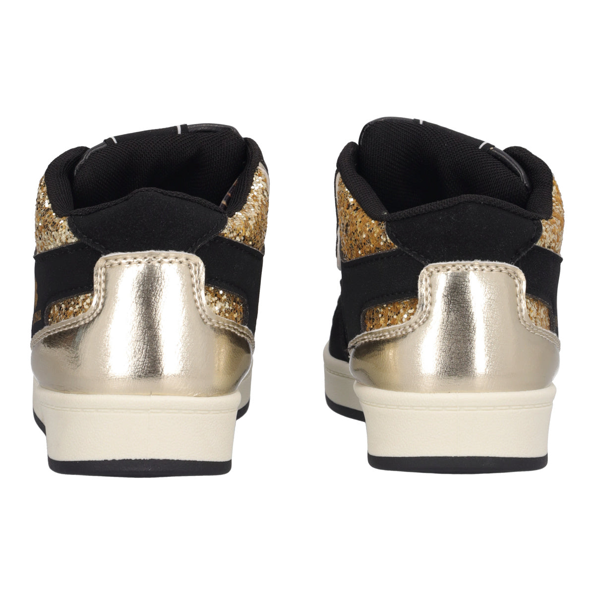 Sneakers Bambina Nere e Oro