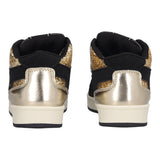 Sneakers Bambina Nere e Oro