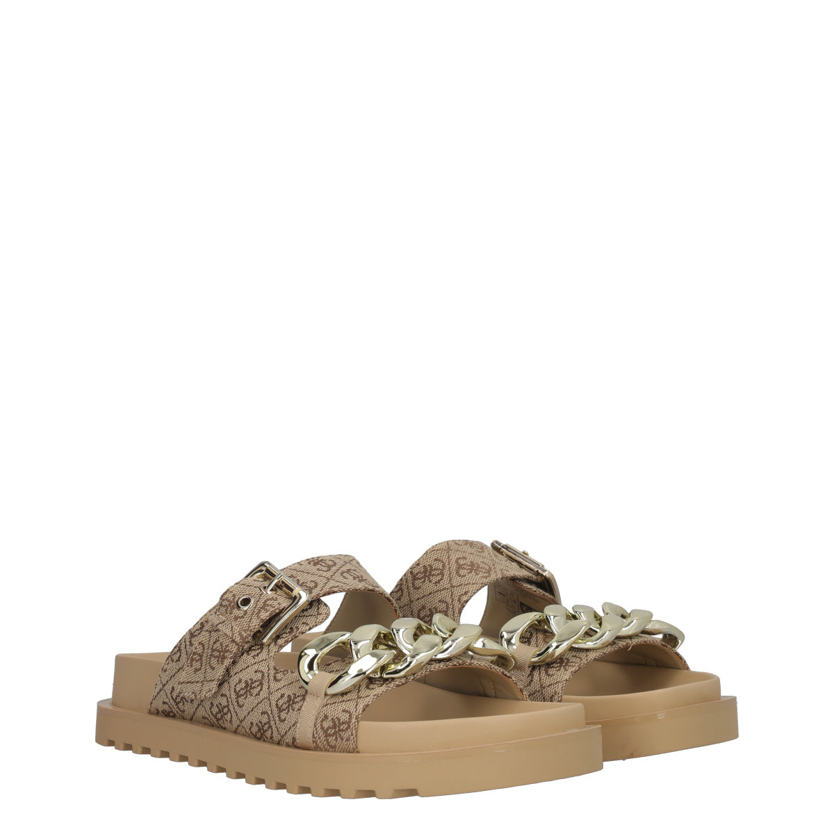 FATEMA2 Ciabatte Donna Beige e Marroni