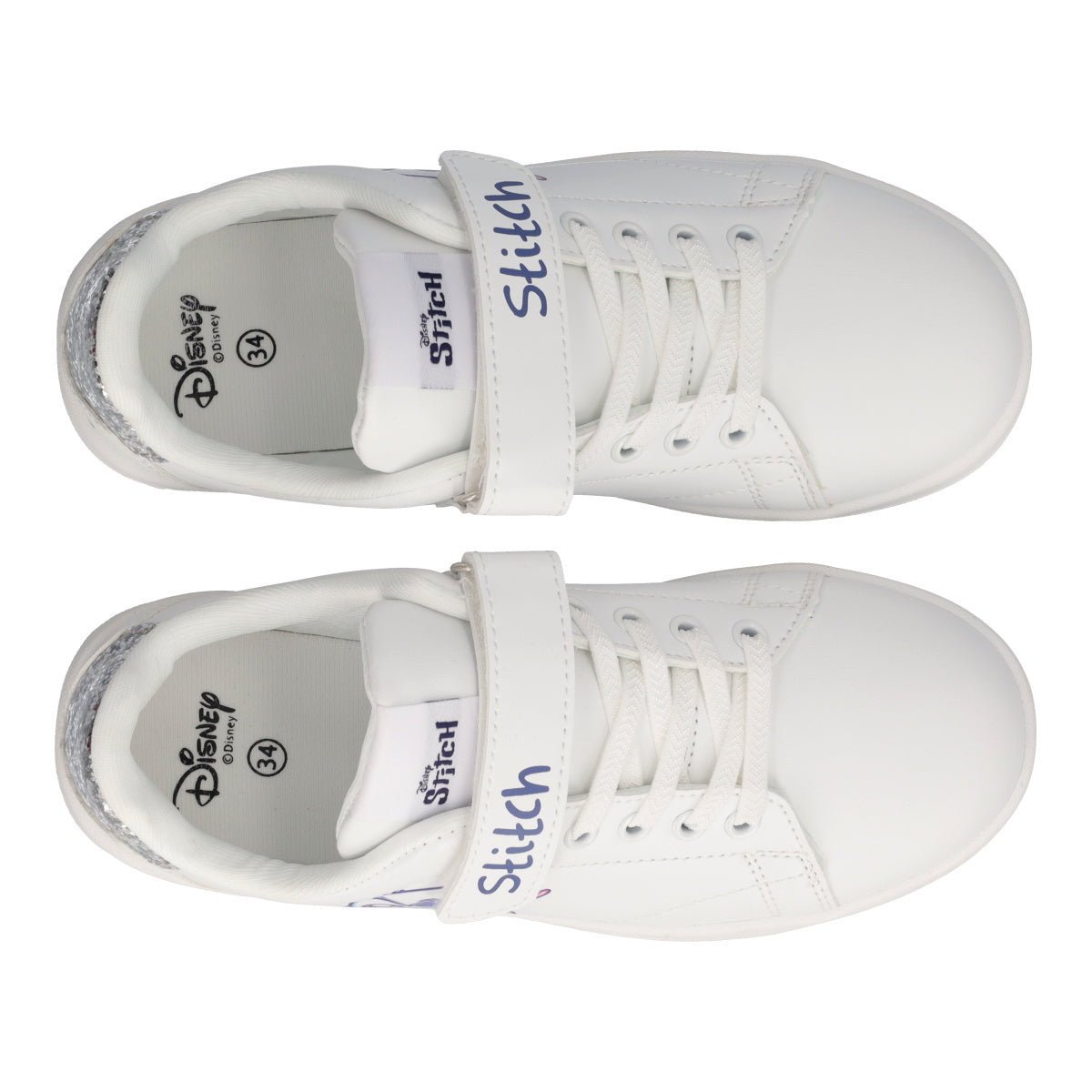 Sneakers Ragazze Bianche Stitch