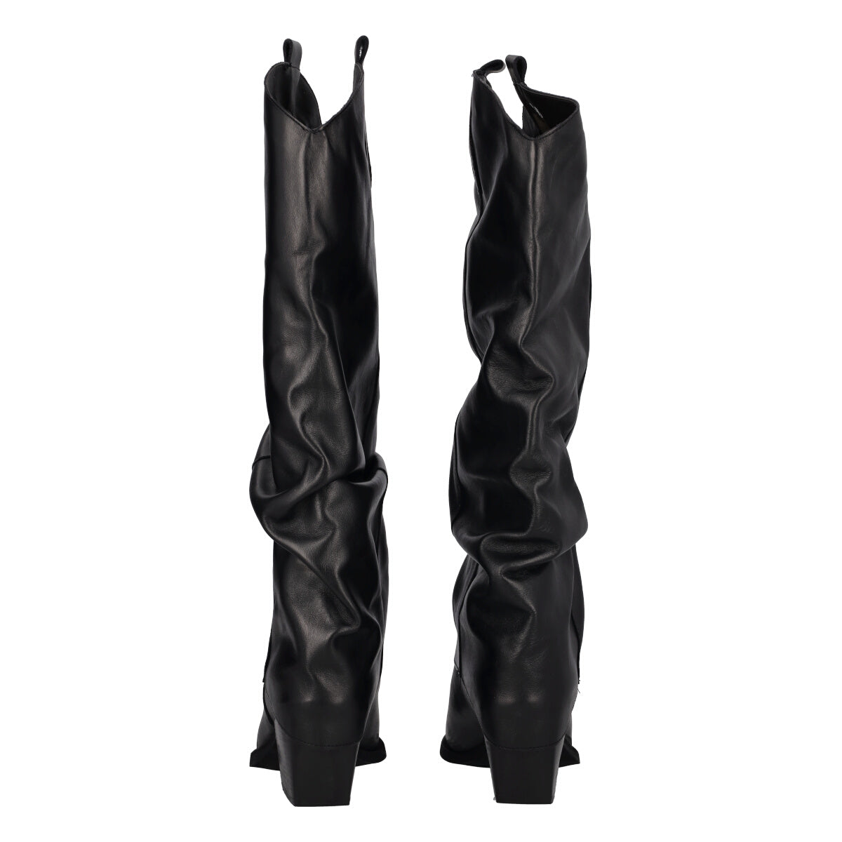 Stivali Donna Neri Texani in Pelle