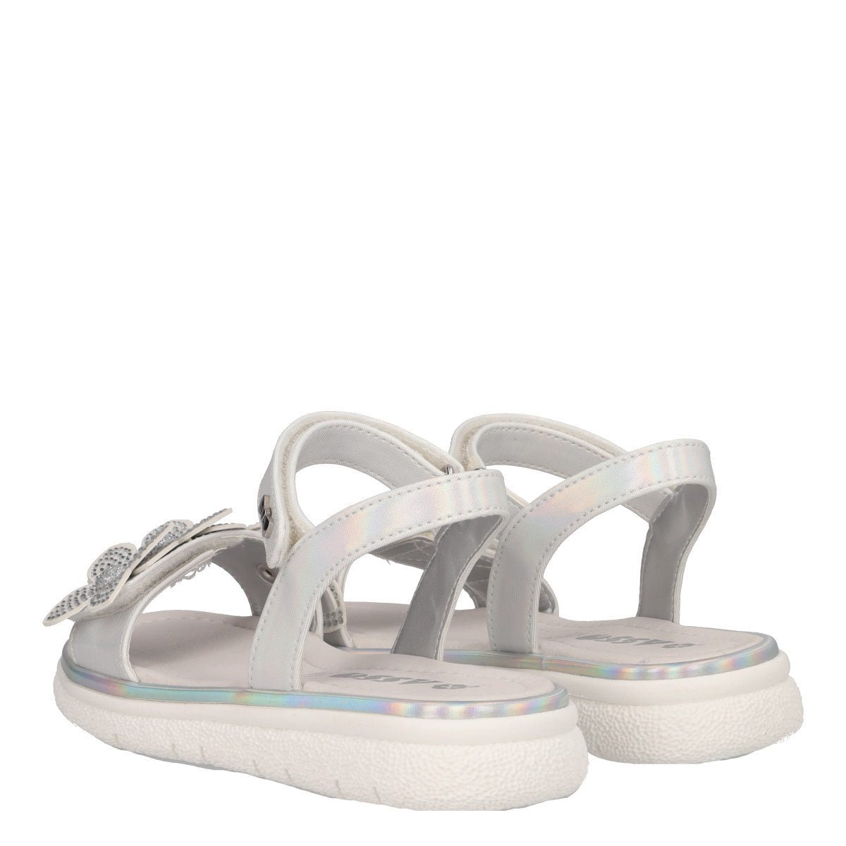 Sandali Bambina Bianchi Metallizzati