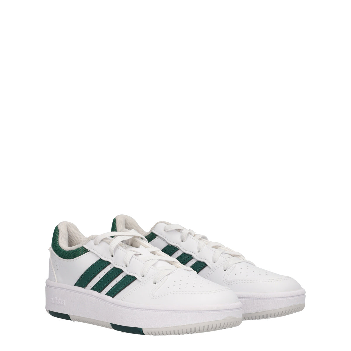 HOOPS CLASSIC EL Sneakers Bambini Bianche e Verdi