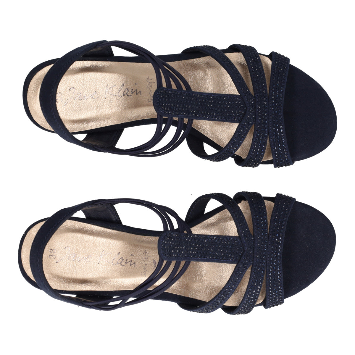 Sandali con Tacco Donna Blu