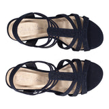 Sandali con Tacco Donna Blu