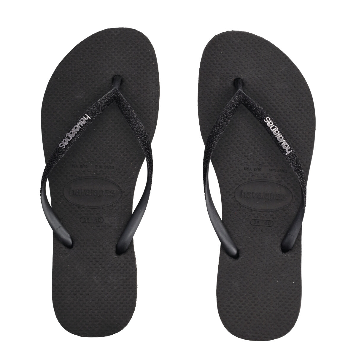 SLIM GLITTER II Infradito Donne Nere