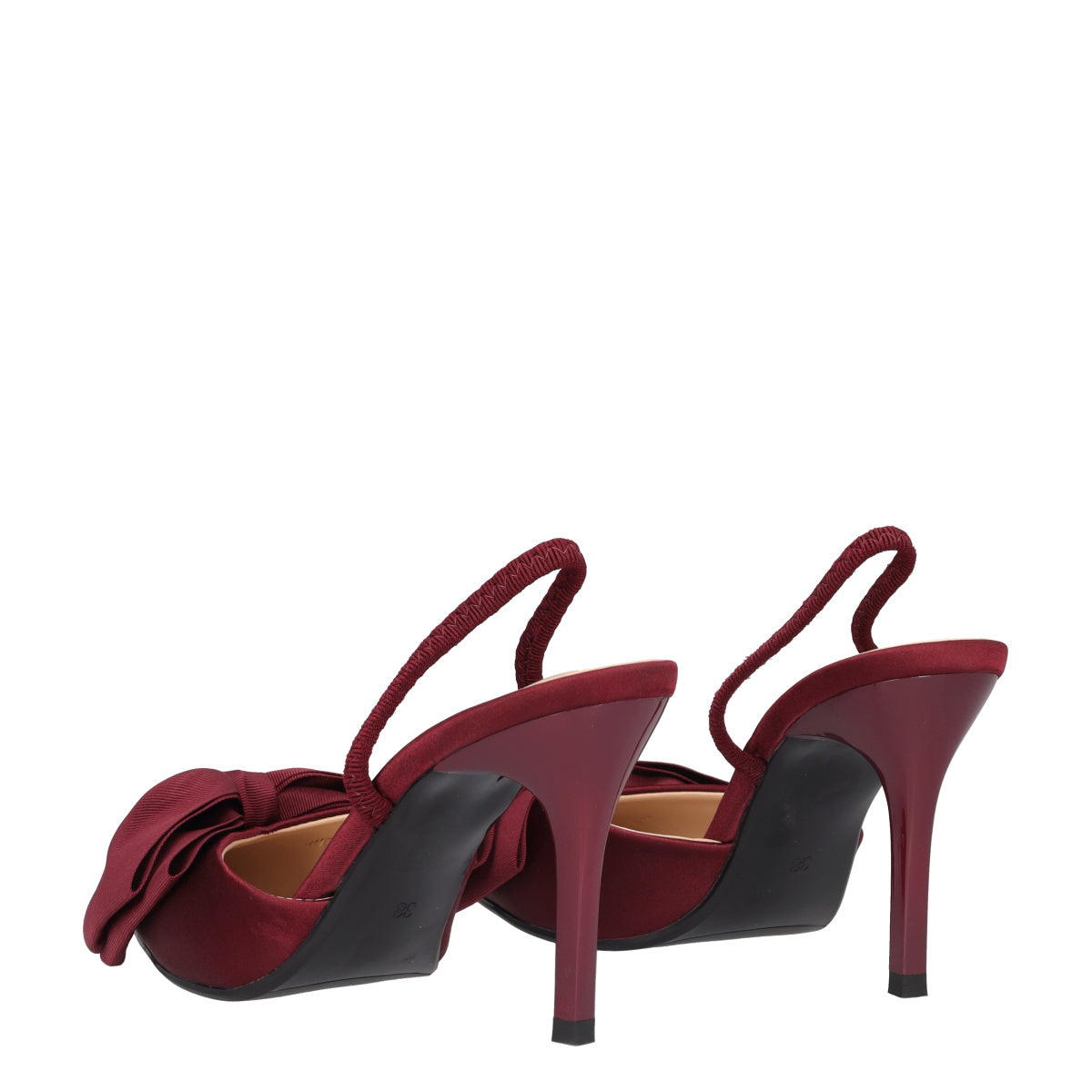 Sandali con Tacco Donna Bordeaux