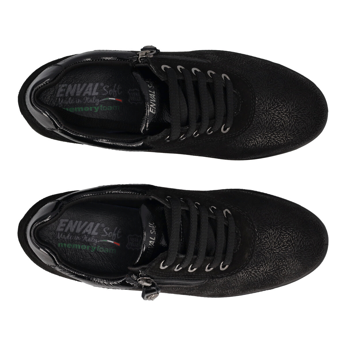 ENVAL Stringate Comfort Donna Nere