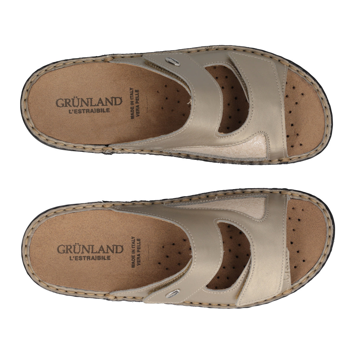 DAMI Ciabatte Comfort Donna Platino