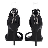 Sandali con Tacchi Donna Neri in Vernice