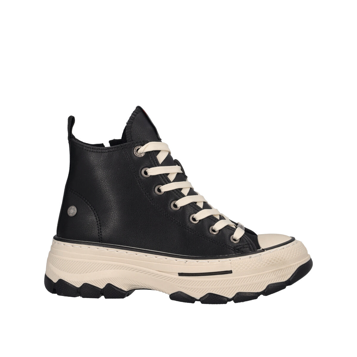 Sneakers Alte Donna Nere e Bianche