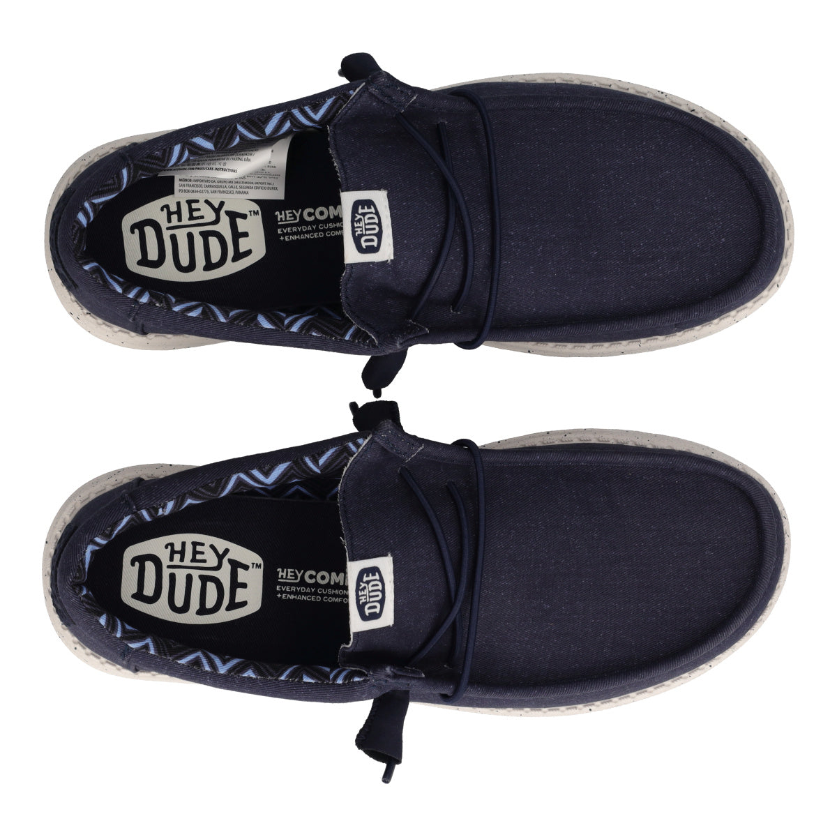 WALLY STRETCH CANVAS Mocassini Slip-on Blu