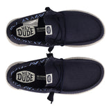 WALLY STRETCH CANVAS Mocassini Slip-on Blu