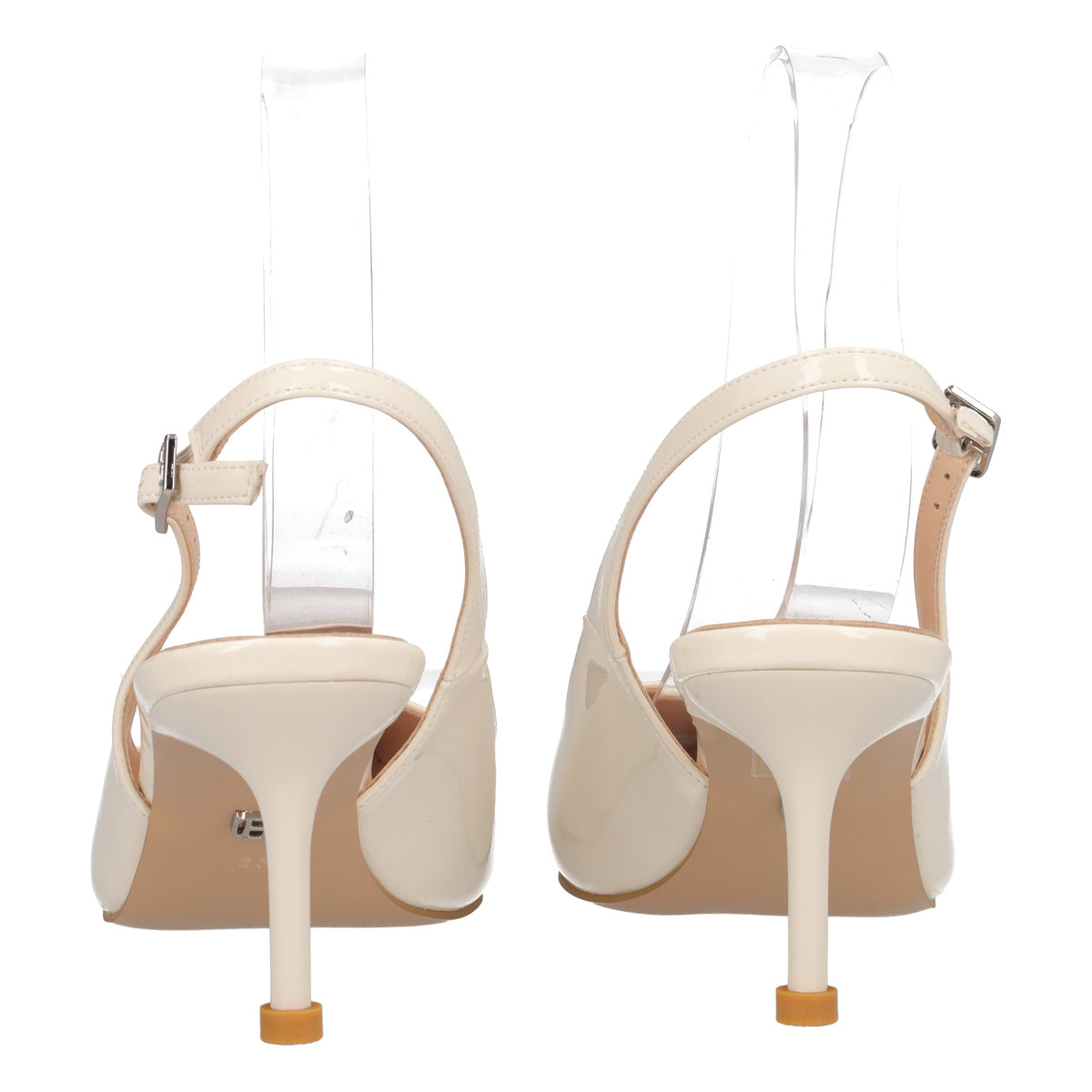 Slingback Donna Beige in Vernice