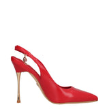 Slingback Donna Rosse e Oro Tacco 11cm