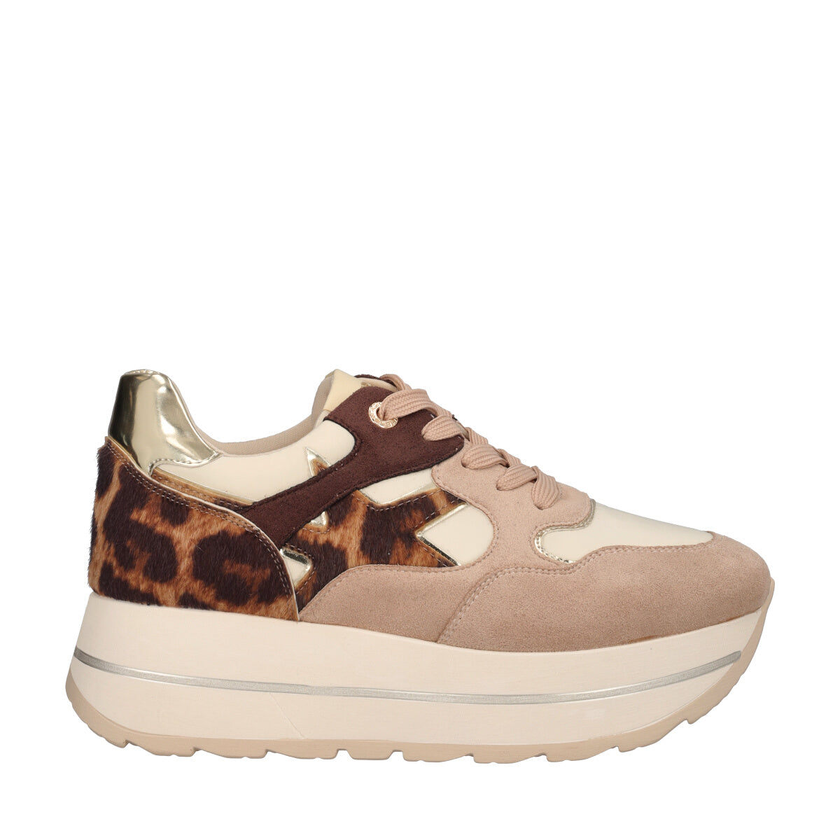 Sneakers Donna Beige e Animalier