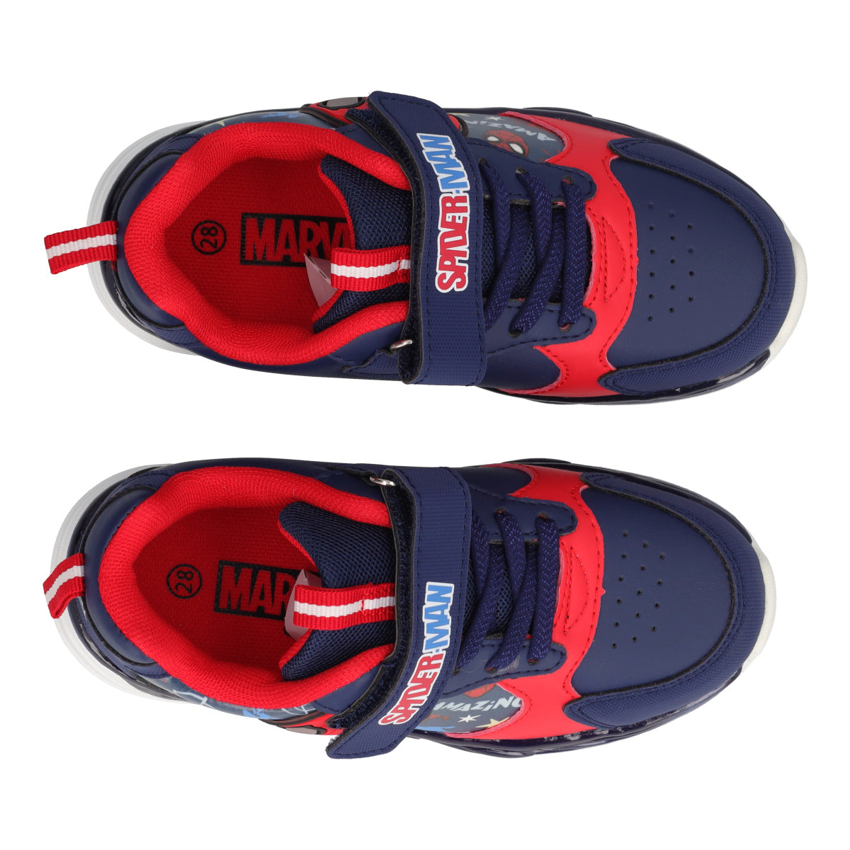 Sneakers Bambini Rosse e Blu - Spiderman con Luci