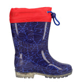 Stivali go & pvc da Pioggia Bambino Blu - Spiderman - con Luci