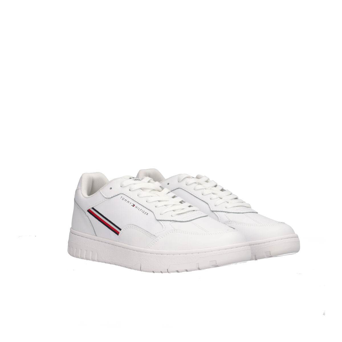 TH BASKET CORE STRIPES Sneakers Uomo Bianche