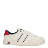LIGHTWEIGHT FLAG LEATHER COURT Sneakers Uomo Bianche