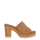 Ciabatte con Tacco Donna Camel