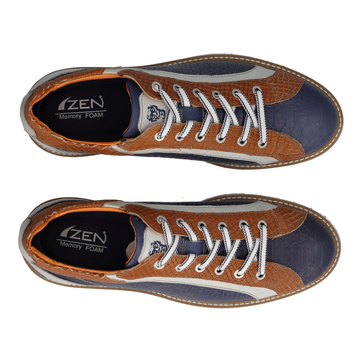 Stringate Uomo Blu e Marroni