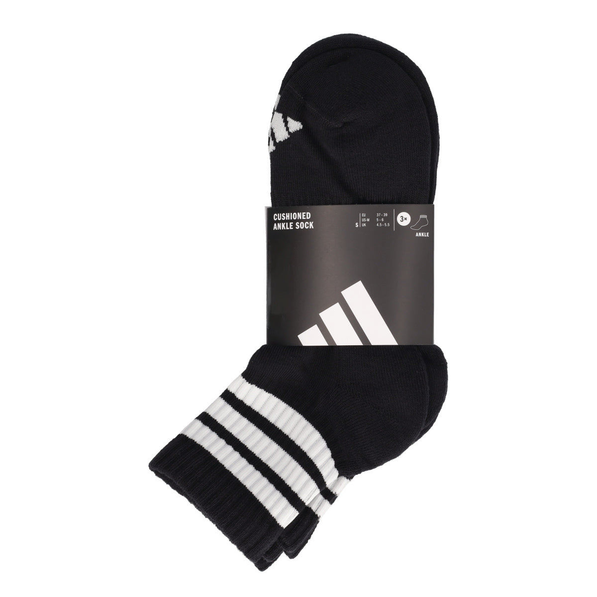 3S ESS C MID 3P Calze Unisex Nere