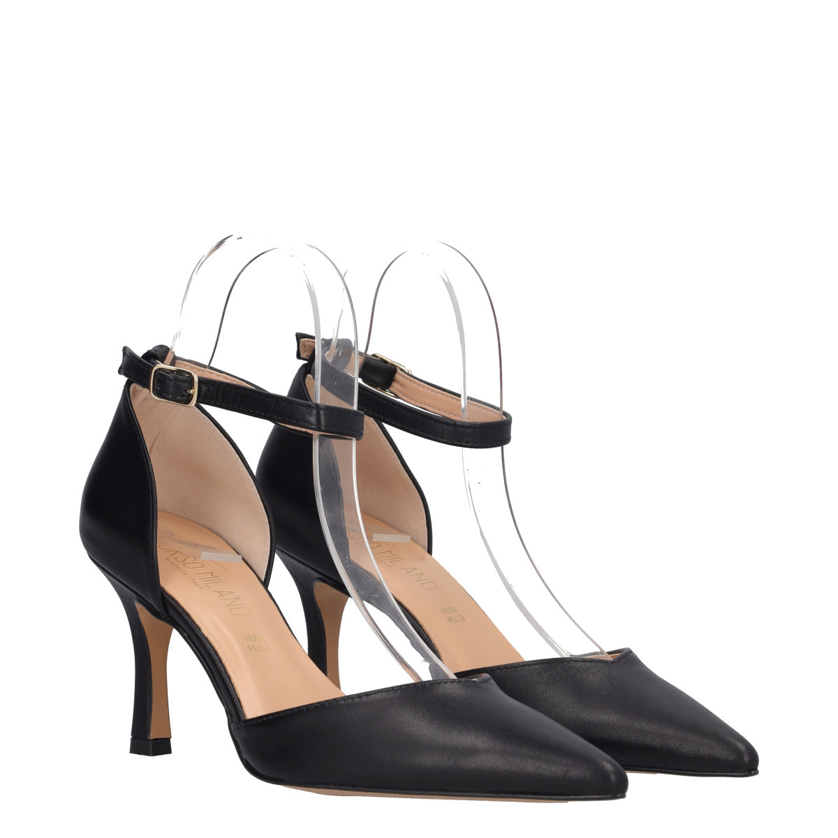 Sandalo con tacco 8 Donna Nere