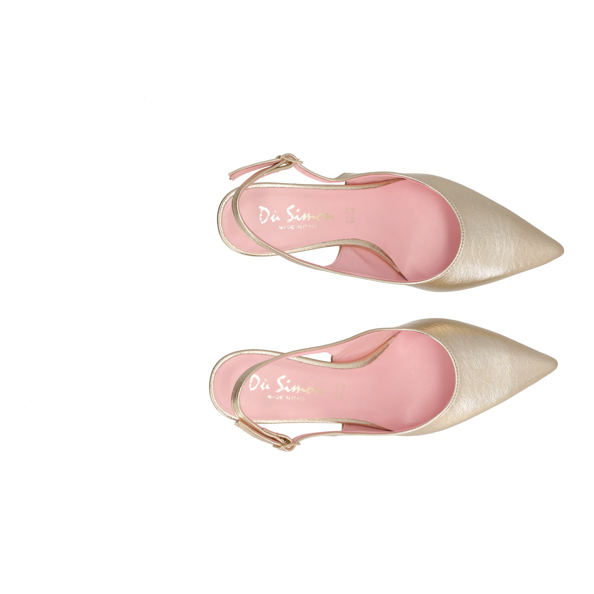Sandali con Tacco Donna Oro