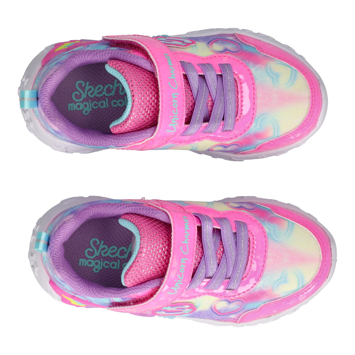 S LIGHTS UNICORN Sneakers Bambina Lilla e Fuxia con Luci