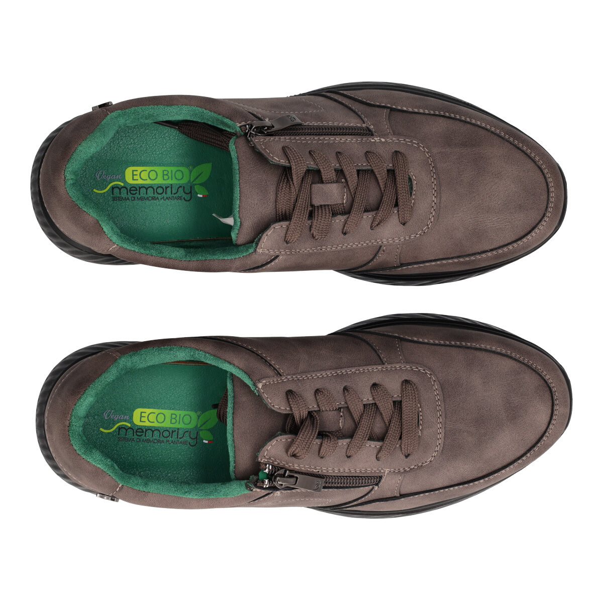 Stringate Comfort Uomo Taupe