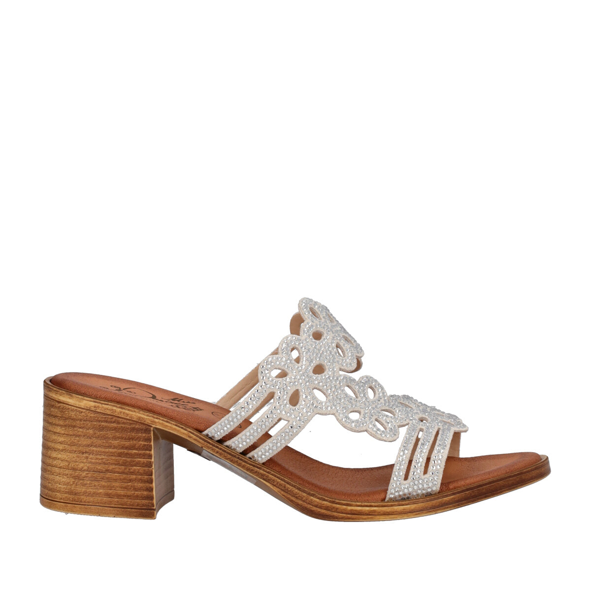 Ciabatte Donna Argento con Tacco