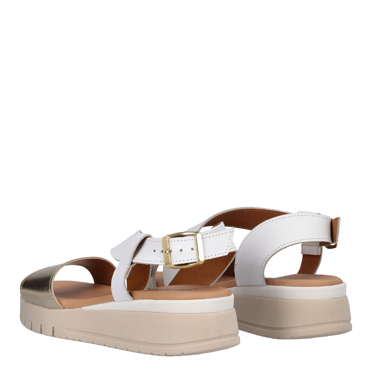 Sandali Donna Bianchi e Oro