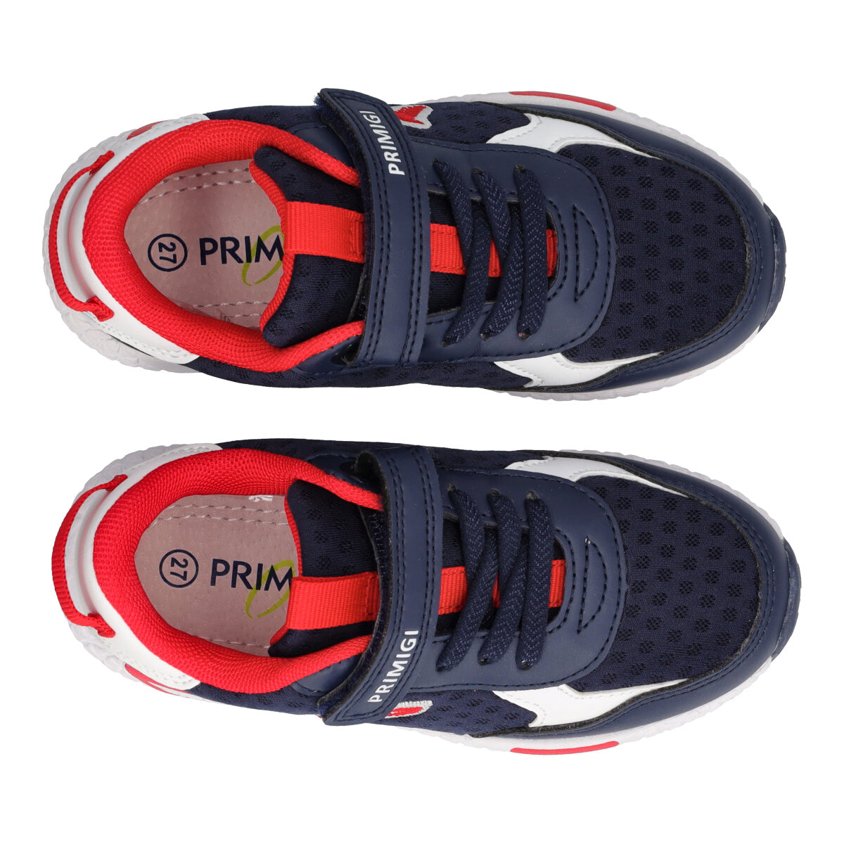 Sneakers Bimbo Blu e Rosse