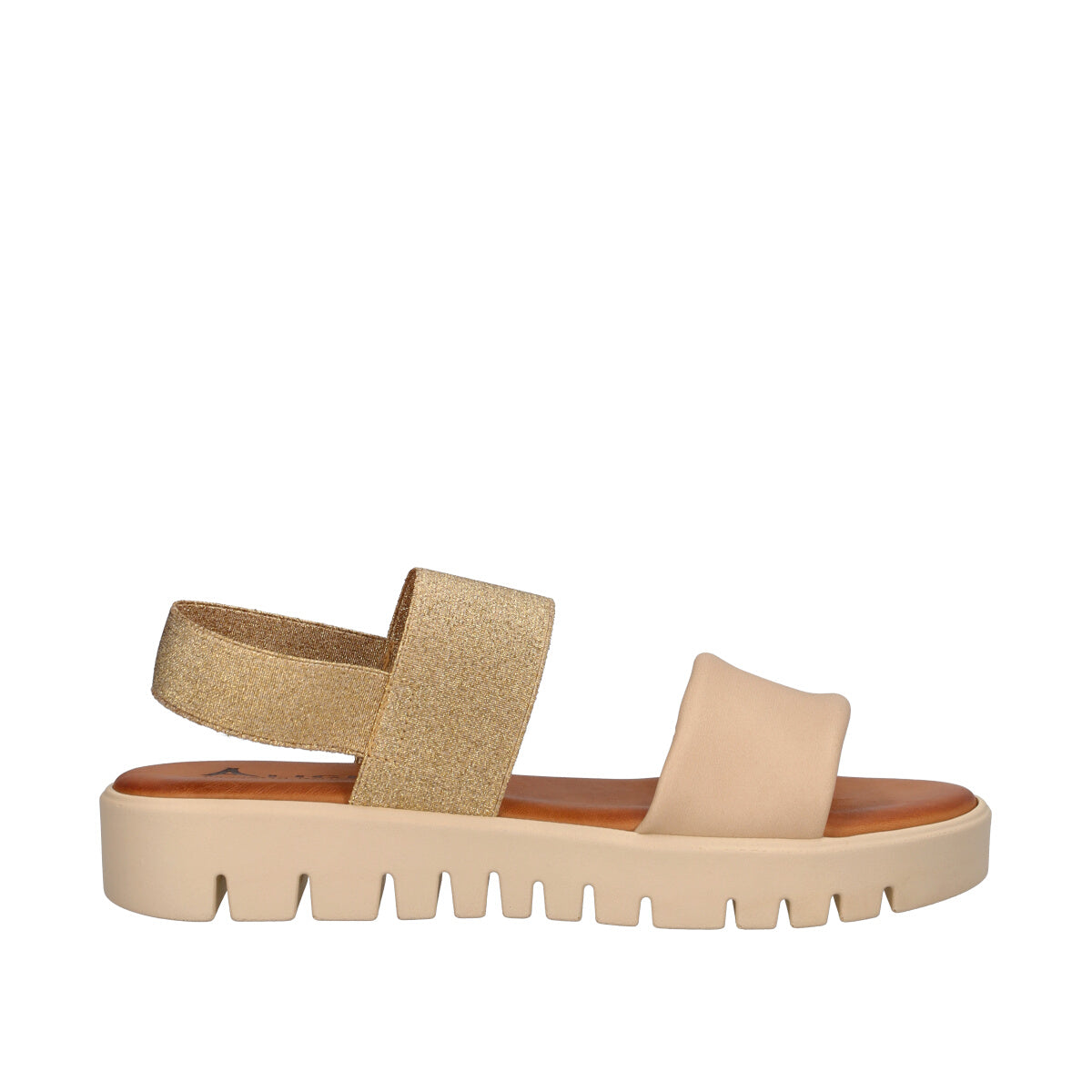 Sandali Donna Beige e Oro