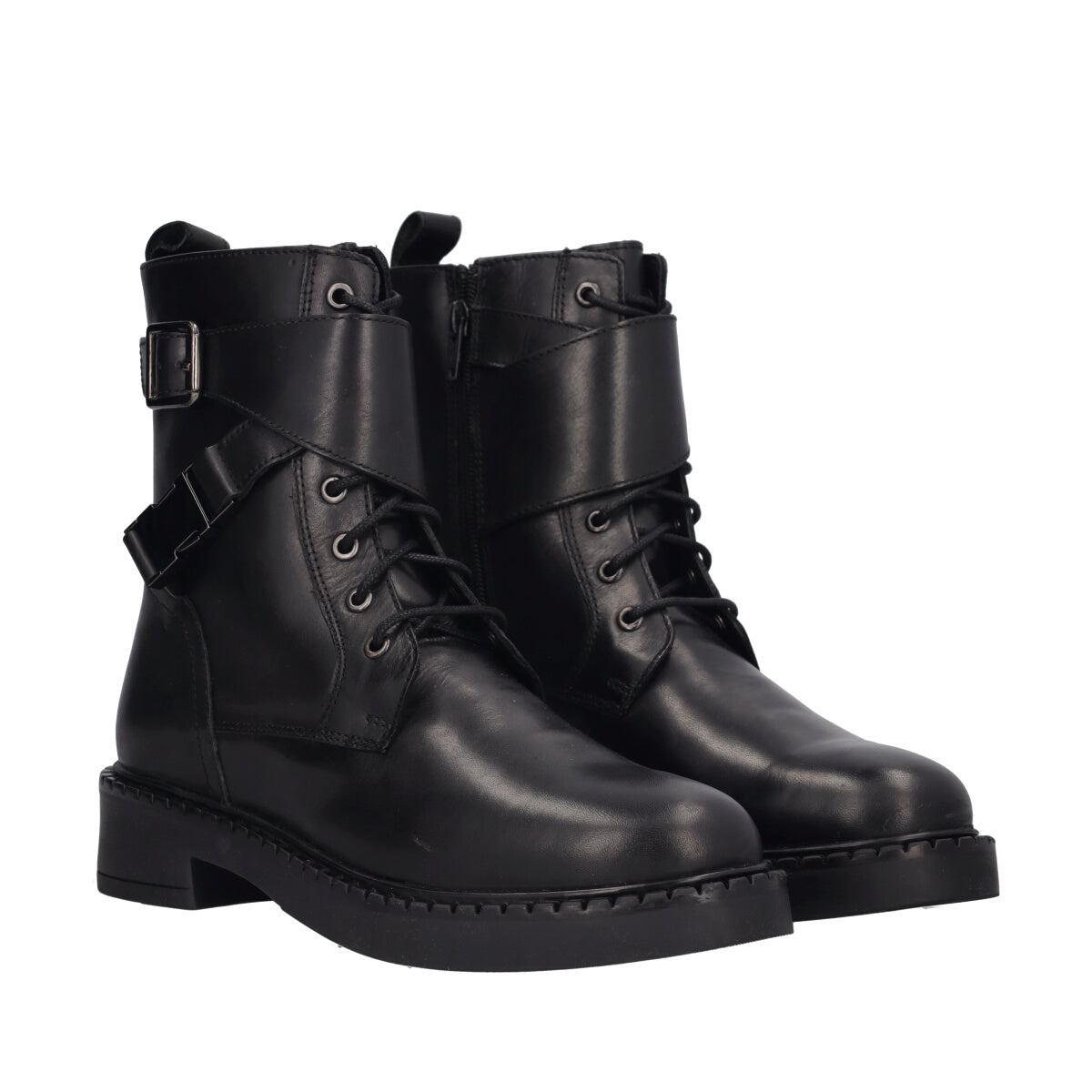 Anfibi Donna Neri in Pelle