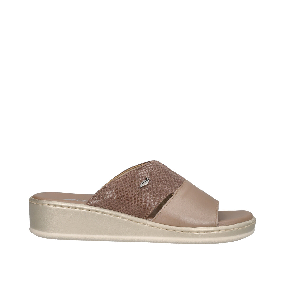 Ciabatte Donna Taupe Perla