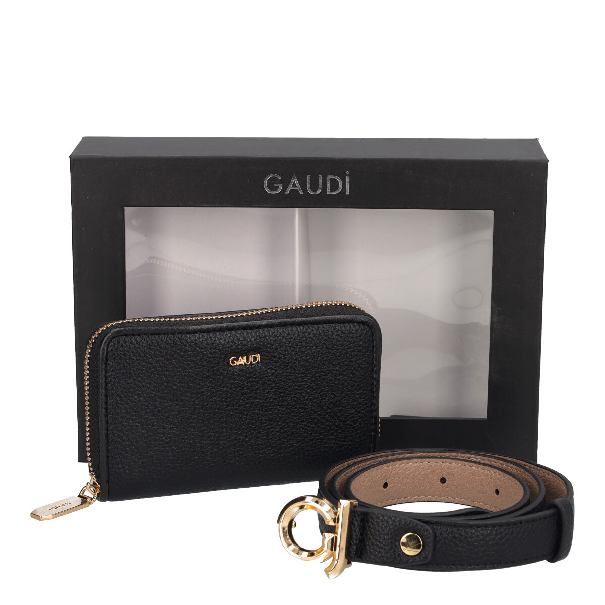 GIFT BOX - Cintura e Portafoglio Donna Neri