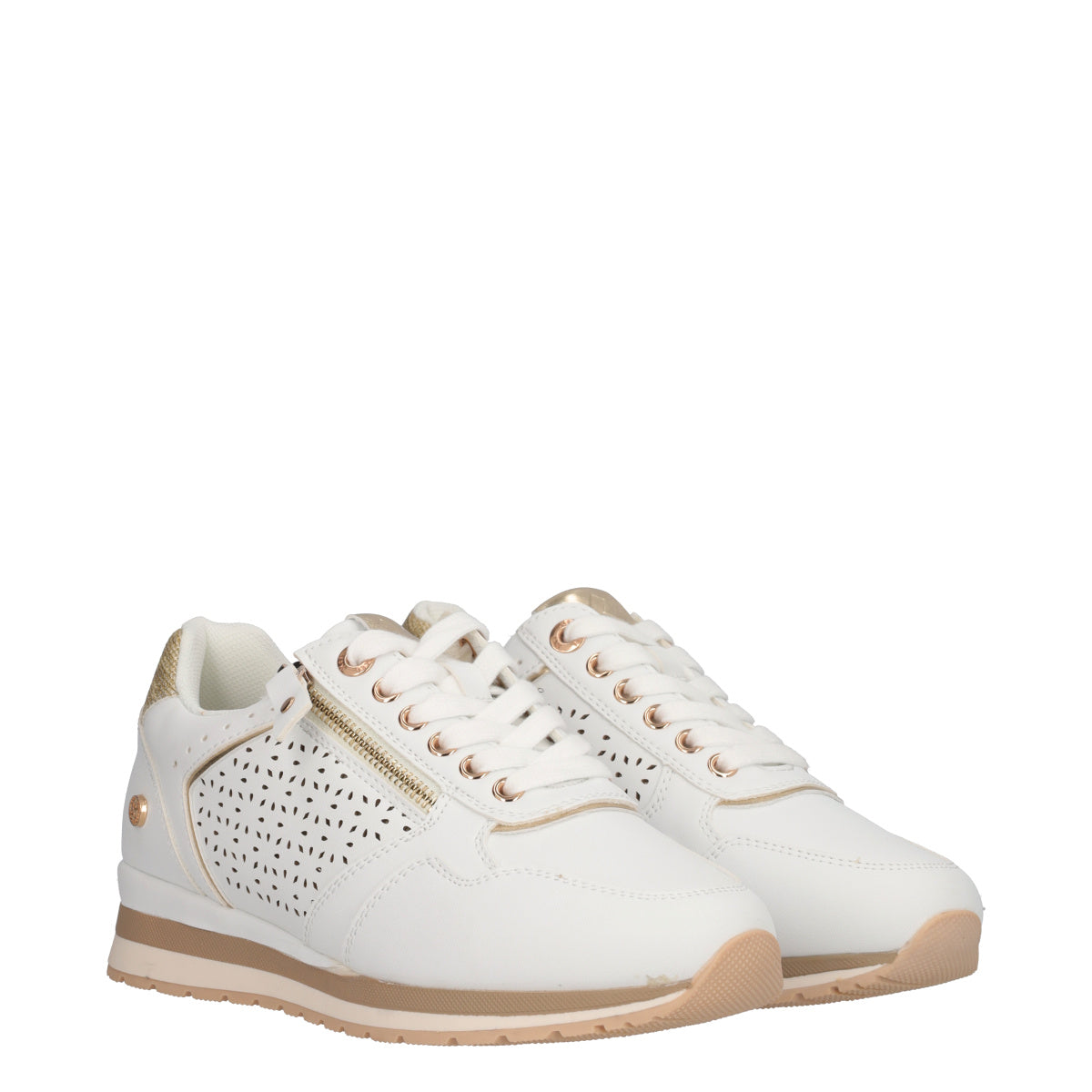 Sneakers Donna Bianche e Oro