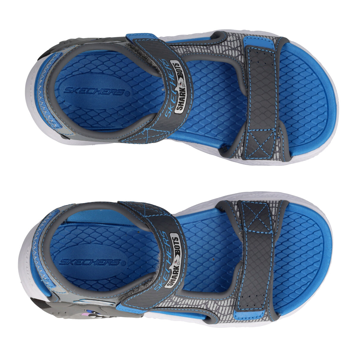 CREATURE SPLASH Sandali Bambino Grigi e Azzurri con Squali