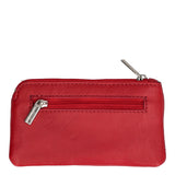 Portachiavi Unisex Rosso in Pelle