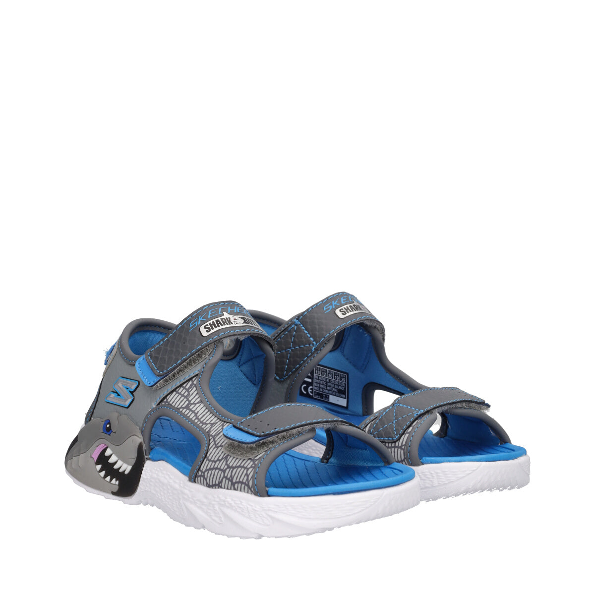 CREATURE SPLASH Sandali Bambino Grigi e Azzurri con Squali