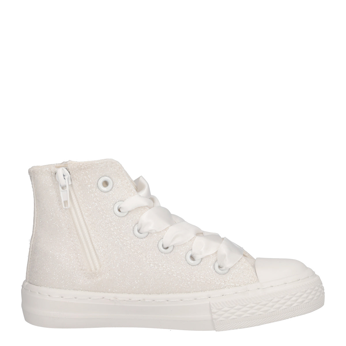 Sneakers Alte Bambina Bianche