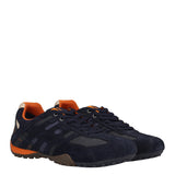 SNAKE Sneaker uomo in camoscio blu