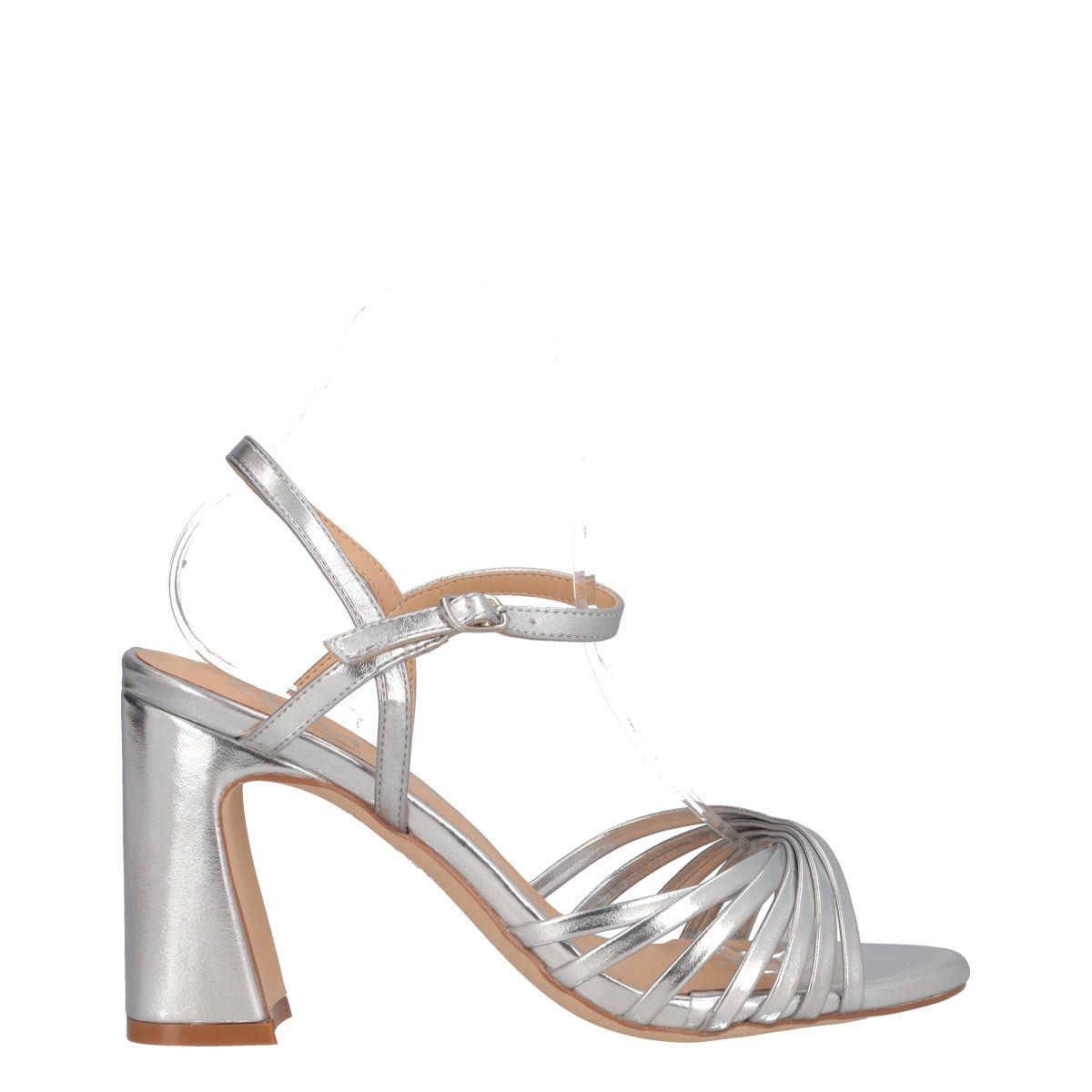 Sandali con Tacco Donna Argento