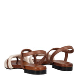 Sandali Donna Marroni e Bianch